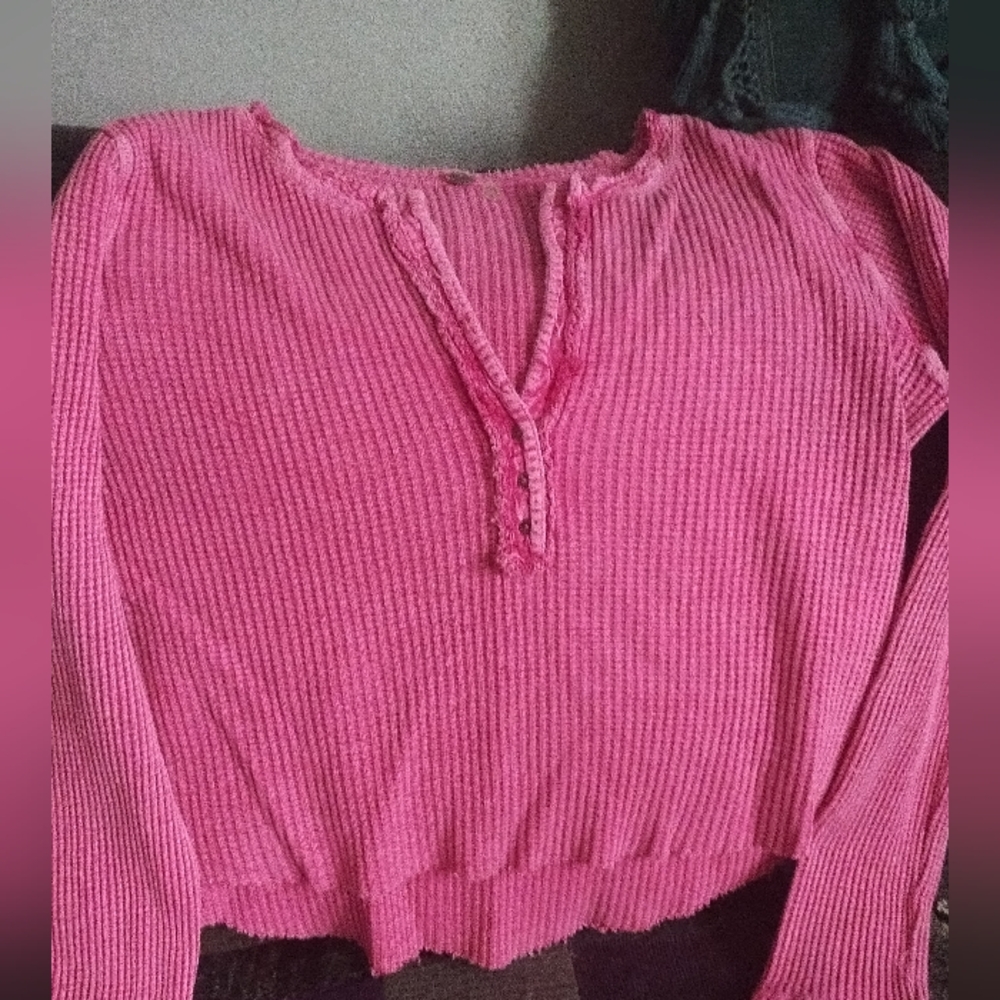 Pink Thermal Women's Top Free People